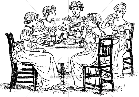5781 Gossip Girls at Tea