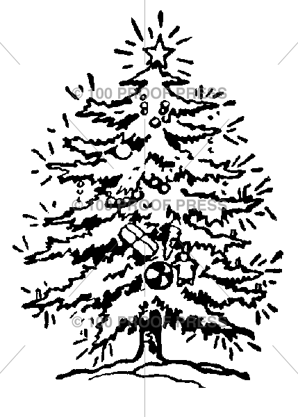 5987 Lit Christmas Tree
