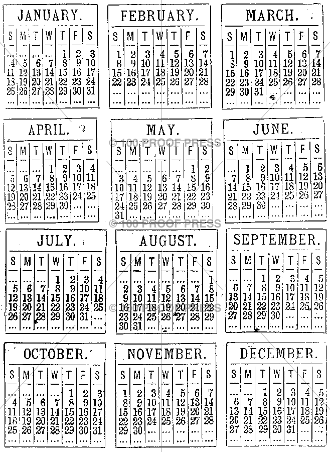 6174 Calendar Blocks