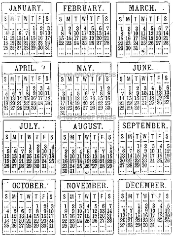 6174 Calendar Blocks
