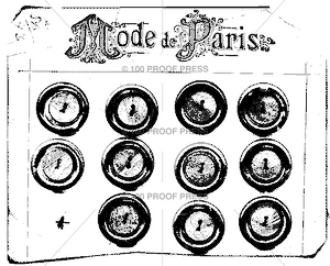 6179 Mode De Paris Buttons