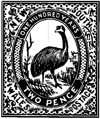 6187 emu postage stamp