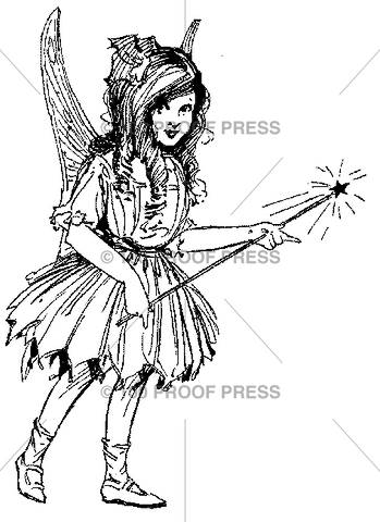 6204 girl fairy w- wand