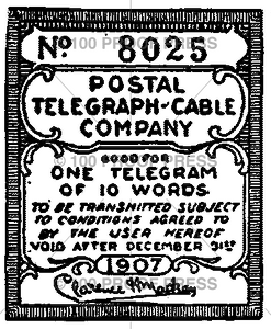 6246 Postal Telegram 8025 Stamp