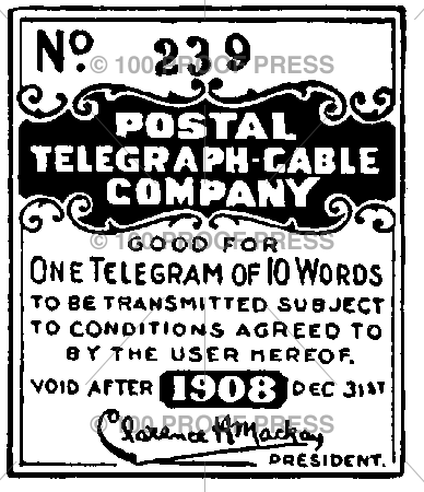 6247 Postal Telegram 239 Stamp