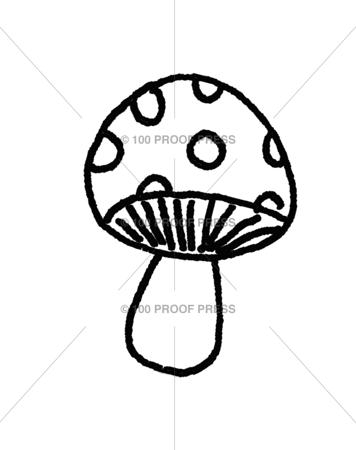 6453 -M Little Mushroom Mounted