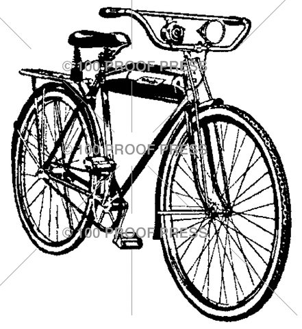 6482 Vintage Bike With Headlight