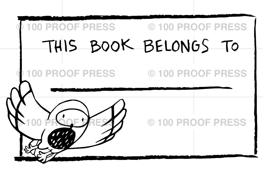 6564 Owl Flying Bookplate
