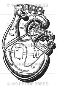 6639 Mechanical Heart Stamp
