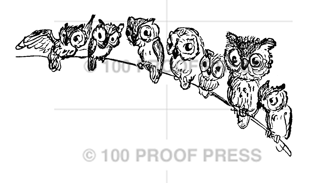 6650 7 Owls on a Branch