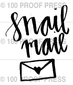 6667-Msnail mail, small Mounted