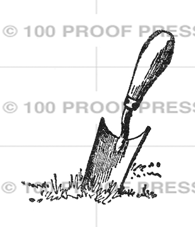 6668 Garden Spade Stamp