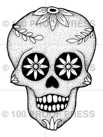 6810 Flower-Eyed Skull