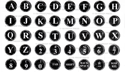 Type Keys Alphabet